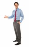 Stylish Corporate Gentleman Posing Stock Photo