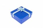 Blue Christmas And Important Festival Gift Box Stock Photo