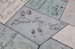 Doris Day Signature And Handprints Hollywood Stock Photo