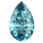 Aquamarine On White Background Stock Photo