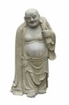 Smiling Buddha - Chinese God Of Happiness, Wealth And Lucky Isol Stock Photo