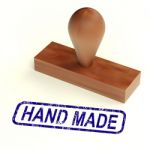 Hand Made Rubber Stamp Stock Photo