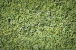 Green Fake Grass Background Stock Photo