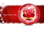 Red Love Heart, Valentines Day Concept Stock Photo