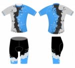 Cycling Vest Colors Splash Style Stock Photo