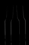 Contours Of Dark Beer Bottles Stock Photo