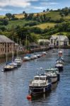 The River Dart At Totnes Stock Photo