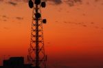 Telecommunication Tower Stock Photo