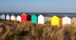 Southwold, Suffolk/uk - May 31 : Colourful Beach Huts At Southwo Stock Photo