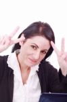 Arabic American Business Woman Stock Photo