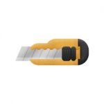 Cute Cartoon Of Yellow Box Cutter Isolated Is Knife For Cut Stock Photo