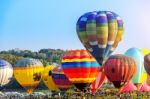 Chiang Rai, Thailand - February 16 : Colorful Balloon At Singha Park Chiang Rai Balloon Fiesta 2017 , Chiang Rai Province, Thailand Stock Photo