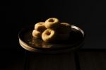 Fresh Baked Cinnamon Donuts Stock Photo