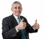 Confident Mature Businessman Stock Photo