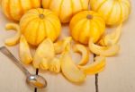 Fresh Yellow Pumpkin Stock Photo