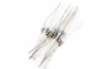 Bundle Of Resistors Against A White Background Stock Photo