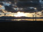 Judith Gap,mt Windmills Stock Photo