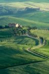 Countryside Of Val D'orcia Tuscany Stock Photo