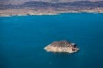 Aerial View Of Lake Mead Stock Photo