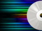 Cd Background Means Rainbow Beams And Music 
 Stock Photo