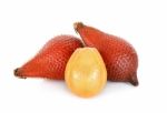 Salak Fruit, Salacca Zalacca Isolated On The White Background Stock Photo