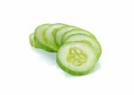 Cucumber Isolated On The White Background Stock Photo