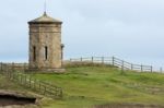 Compass Tower On The Cliff Top At Bude Stock Photo