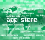 App Store Represents Retail Sales And Application Stock Photo