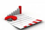 Rising Bar Chart Stock Photo