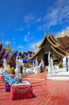 The Most Beautiful Temple In Sukhothai Wat Pipat Mongkol Temple Stock Photo