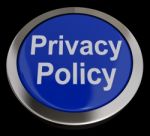 Privacy Policy Button Stock Photo