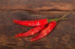 Dry Red Chili Peppers Stock Photo