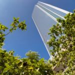 Skyscraper In The Financial District Of Los Angeles Stock Photo