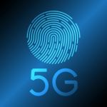 5g Communication Technology Fingerprint Stock Photo