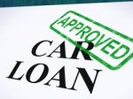 Car Loan Approved Stamp Stock Photo