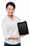 Newly Launched Tablet Device In The Market Stock Photo