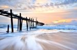 Wooden Bridge Stock Photo