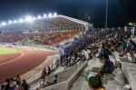 The Soccer Fans In The 700th Anniversary Stadium Stock Photo