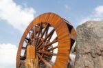 Water Wheel Turbine Stock Photo