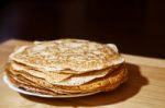 Stack Of Pancakes On A Plate Stock Photo