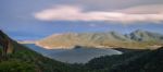 Wineglass Bay Beach Located In Freycinet National Park, Tasmania Stock Photo