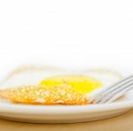 Egg Sunny Side Up Stock Photo