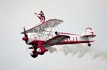 Team Guinot Wingwalkers Aerial Display At Biggin Hill Airshow Stock Photo