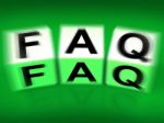 Faq Blocks Displays Question Answer Information And Advice Stock Photo