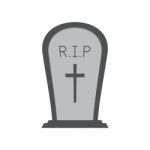 Halloween Gravestone Or Tombstone Or Headstone Stock Photo