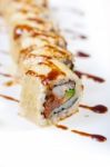 Fresh Sushi Choice Combination Assortment Selection Stock Photo