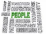 3d Imagen People Concept Word Cloud Background Stock Photo