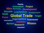 Global Trade Brainstorm Means Planning For International Commerc Stock Photo