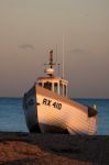 Fishing Boat At Dungeness Stock Photo