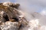 Mammoth Hot Springs Stock Photo